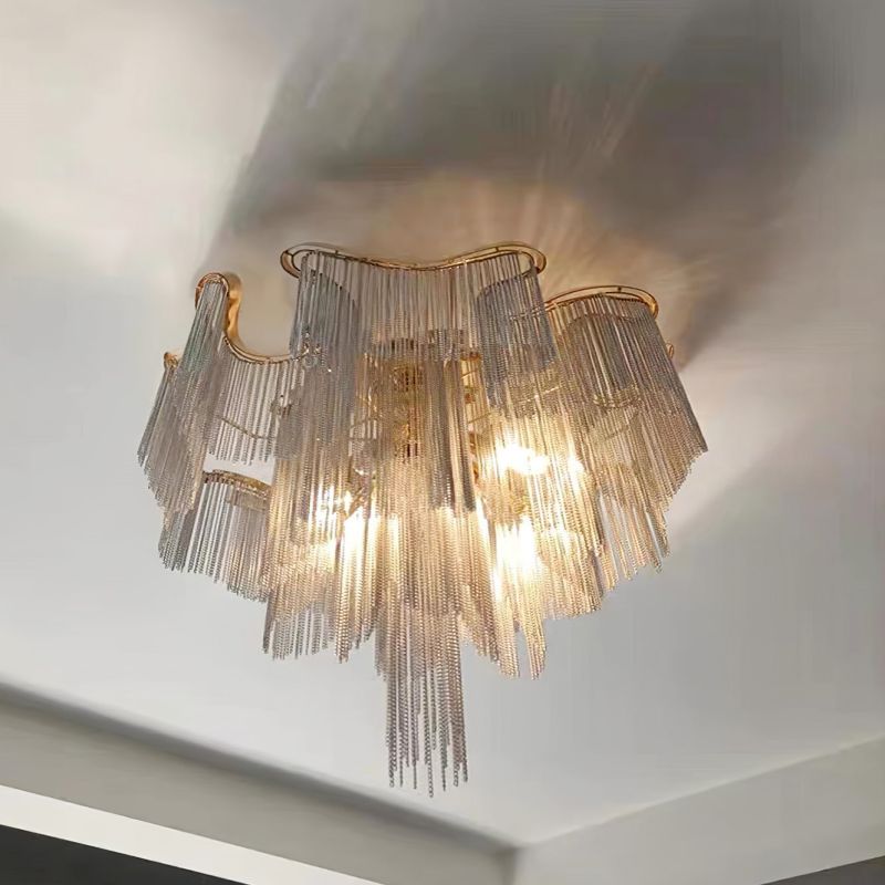 Modern Aluminum Chain Tassel Pendant - Zonesus