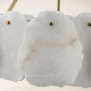 Moira Alabaster Round Chandelier 24"D