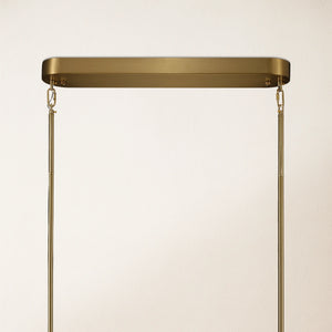 Moira Alabaster Oval Chandelier 58"W#Finish_Gold