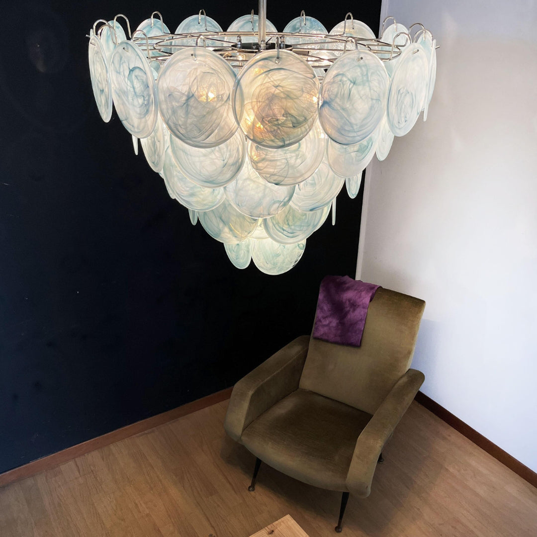 Murano Chandelier 57 Blue - Zonesus