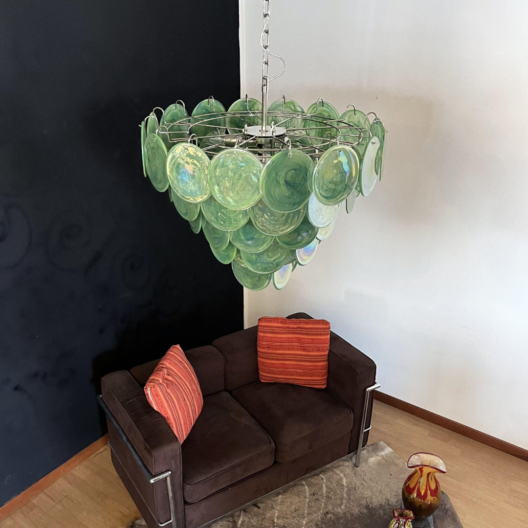 Murano Chandelier 57 Green - Zonesus