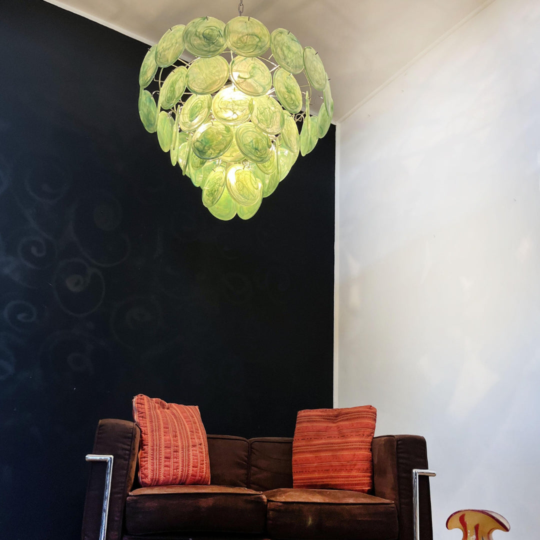 Murano Chandelier 57 Green - Zonesus