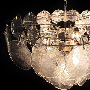 Murano Chandelier 57 Iridescent Glass - Zonesus