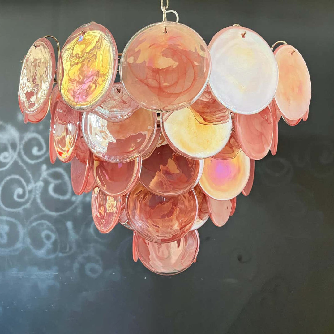 Murano Chandelier 57 Pink - Zonesus