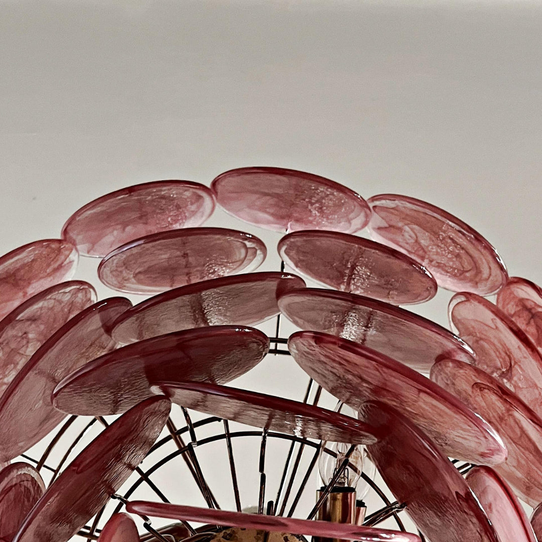 Murano Chandelier 57 Pink - Zonesus