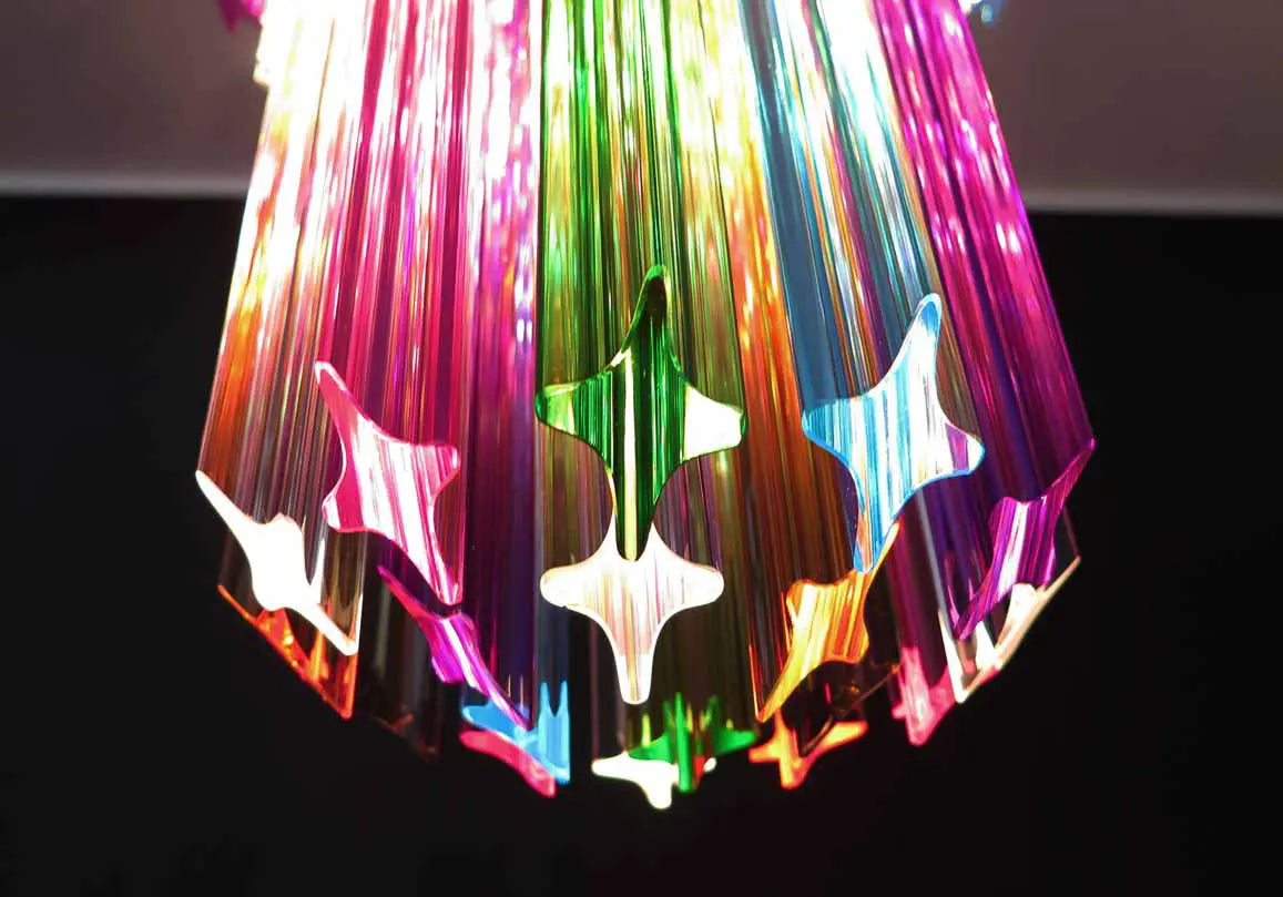 Murano Chandelier – Quadriedri – 46 prisms – Multi - Zonesus