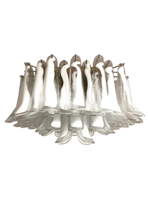 Murano Ceiling lamp – 64 petals – Transparent/White - Zonesus