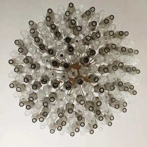 Murano Chandelier – Poliedri – 185 glass – Smoked/Transparent - Zonesus
