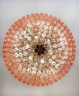 Murano Chandelier – 265 prisms – Pink - Zonesus