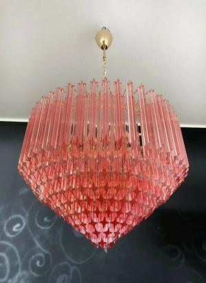 Murano Chandelier – 265 prisms – Pink - Zonesus