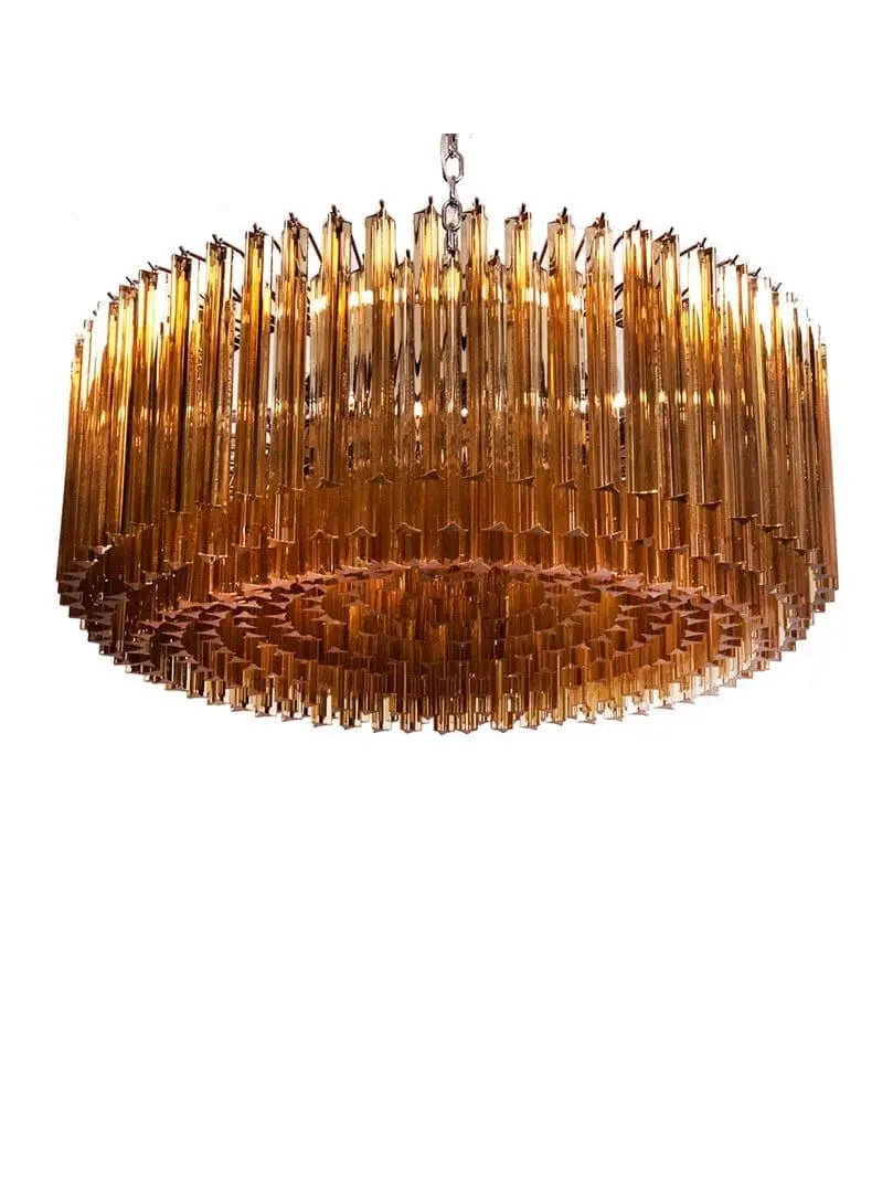 Murano Chandelier – Triedri – 391 prisms – Amber - Zonesus