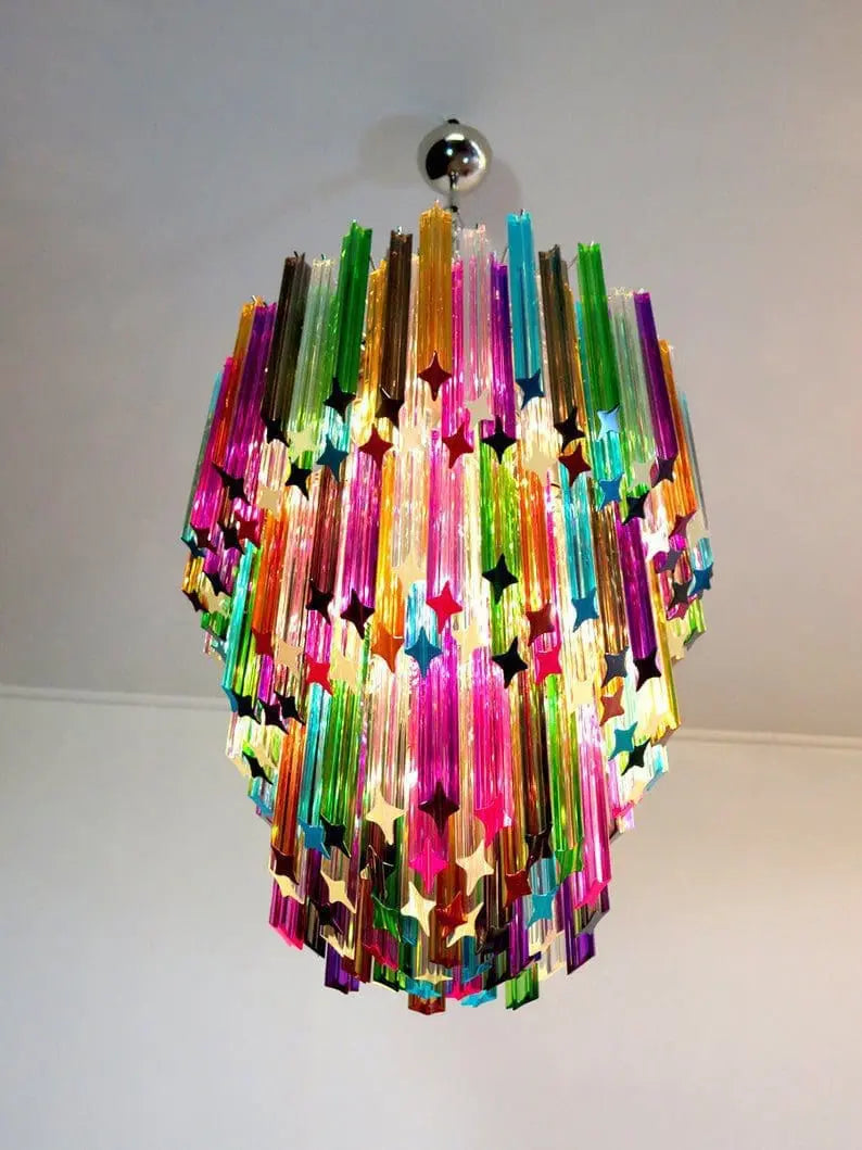 Murano Chandelier – 184 prisms – Multi - Zonesus