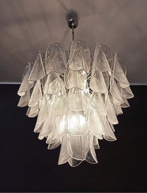 Murano Chandelier – 23 Rondini – Granigliar – Transparent - Zonesus