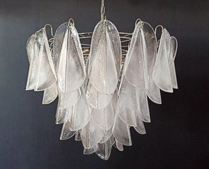 Murano Chandelier – 23 Rondini – Granigliar – Transparent - Zonesus