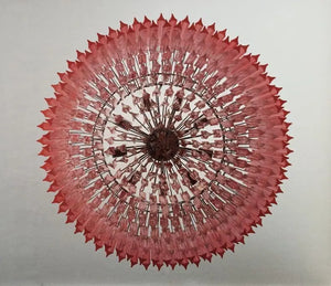 Murano Chandelier – Triedri – 391 prisms – Pink - Zonesus