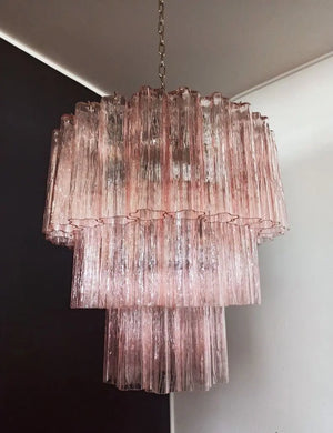 Murano Chandelier – 52 tubes – Pink - Zonesus