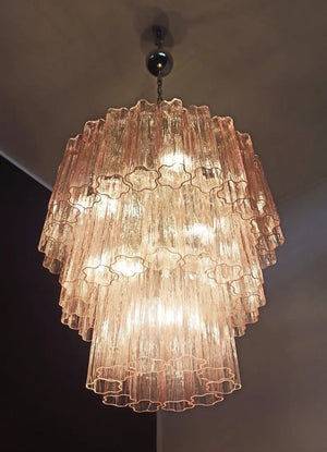 Murano Chandelier – 52 tubes – Pink - Zonesus