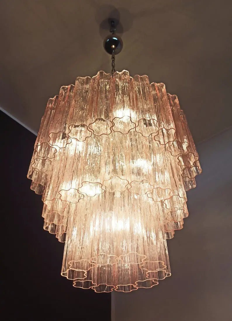 Murano Chandelier – 52 tubes – Pink - Zonesus