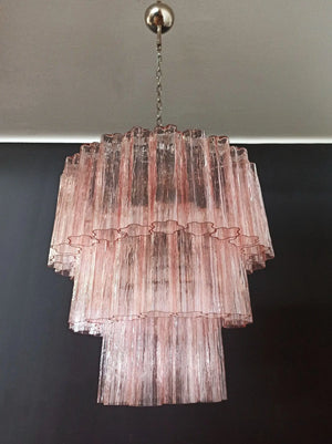 Murano Chandelier – 52 tubes – Pink - Zonesus