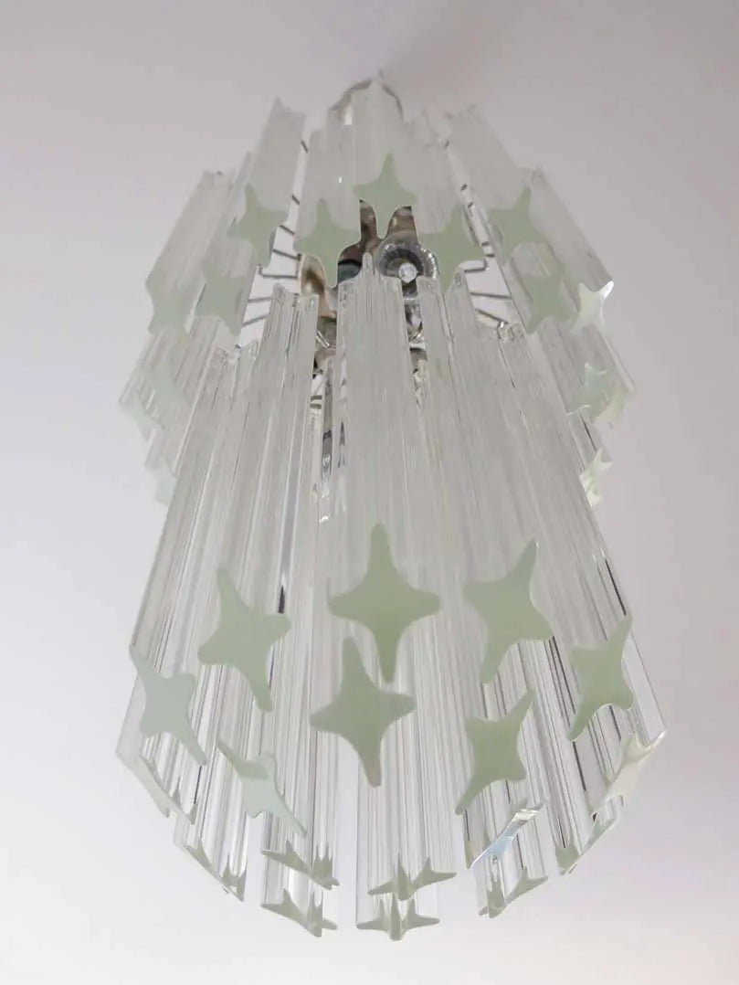 Murano Chandelier – Quadriedri – 46 prisms – Transparent - Zonesus