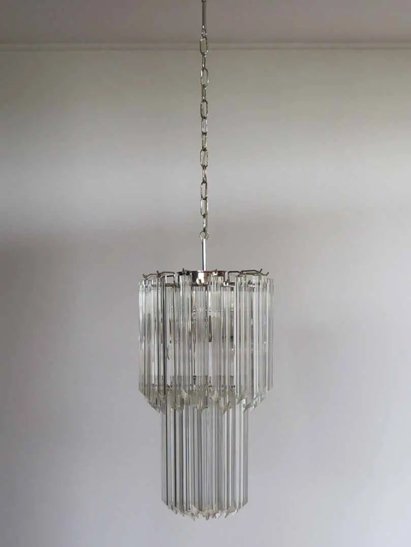 Murano Chandelier – Quadriedri – 46 prisms – Transparent - Zonesus