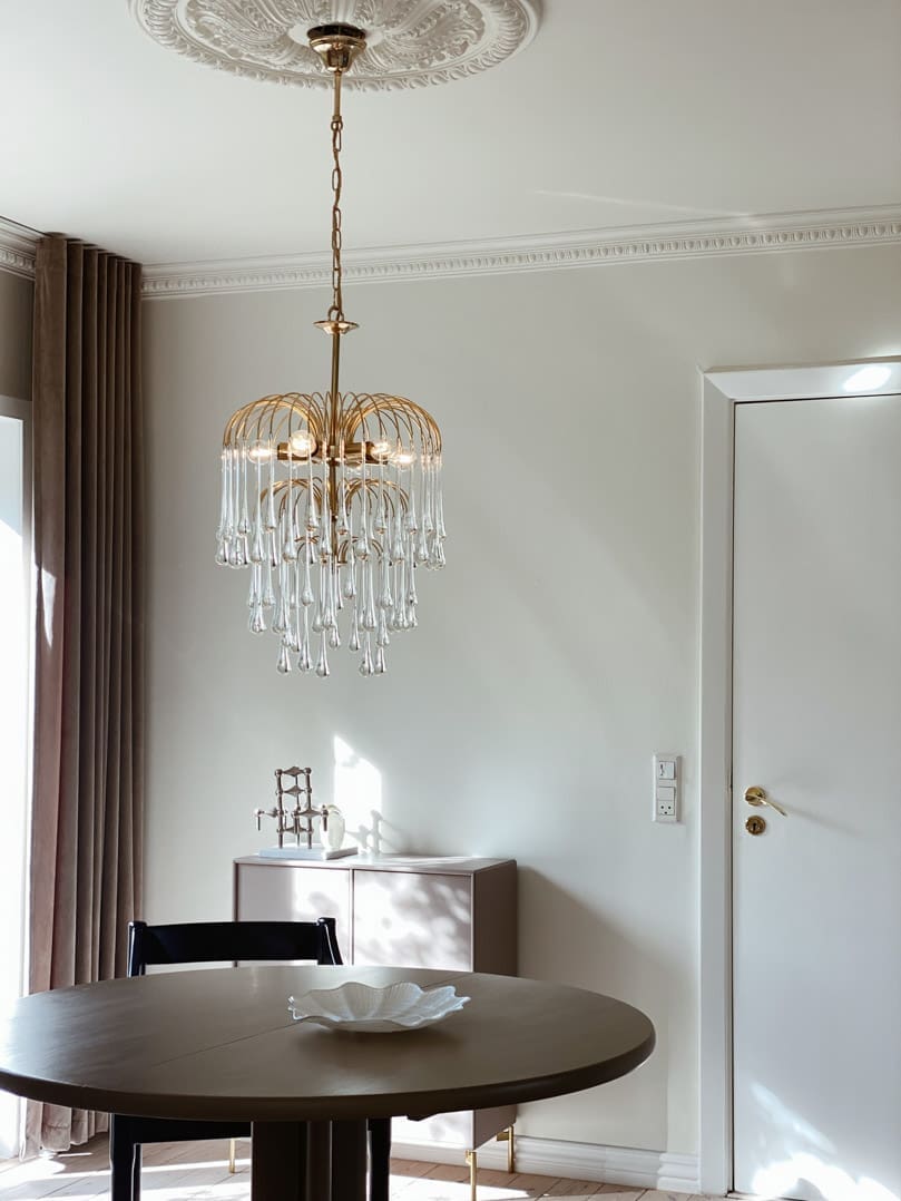 Vintage – Murano chandelier – Teardrop – 68 drops – Clear - Zonesus