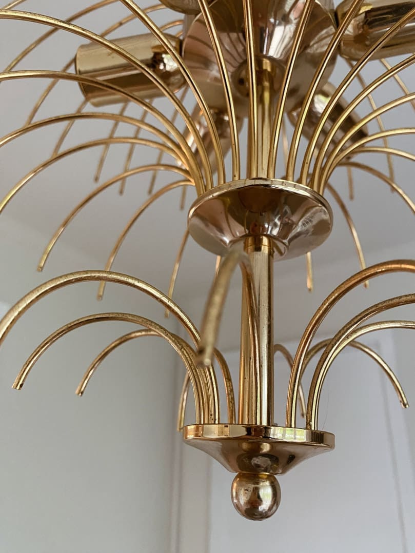 Vintage – Murano chandelier – Teardrop – 68 drops – Clear - Zonesus