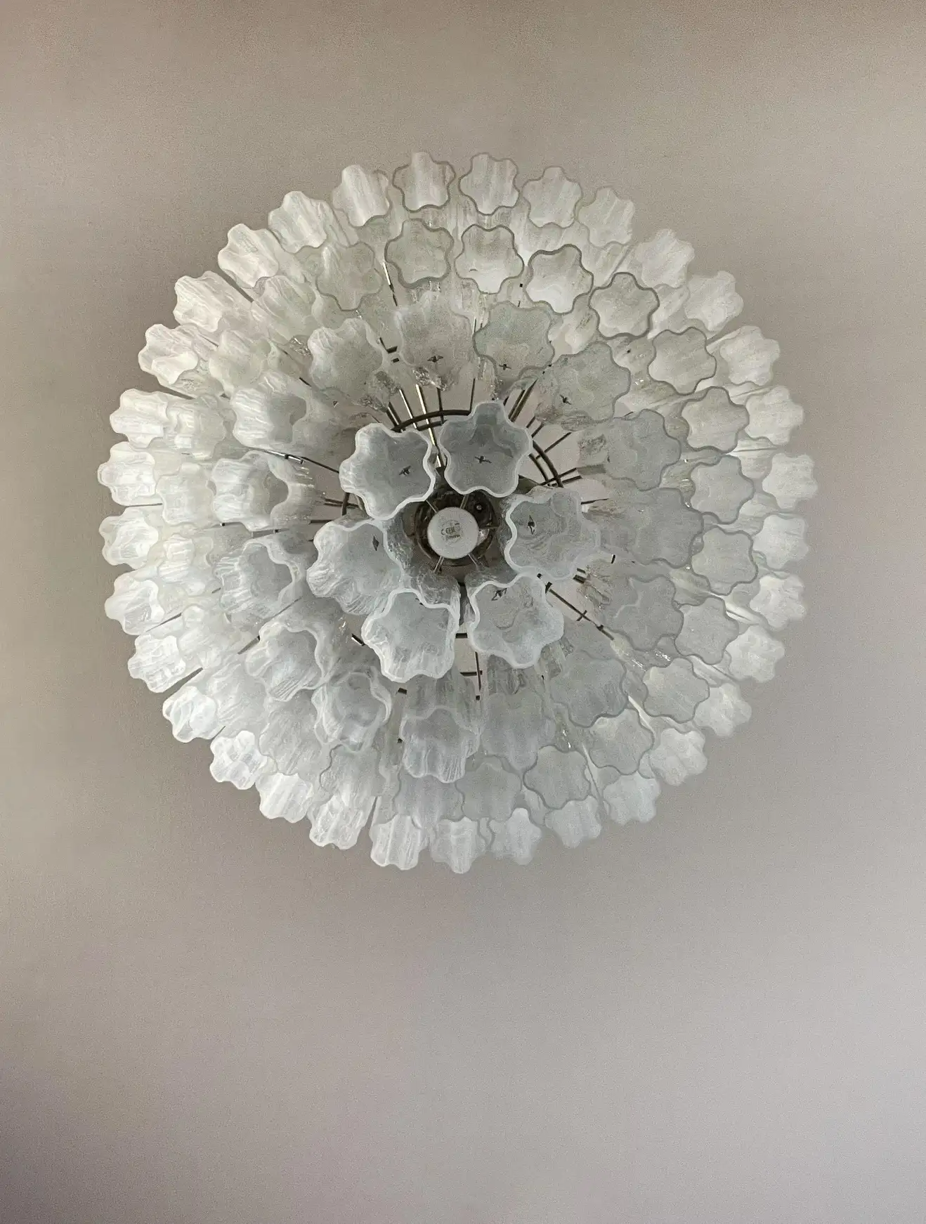 Murano Chandelier – 78 tubes – Alabaster white - Zonesus