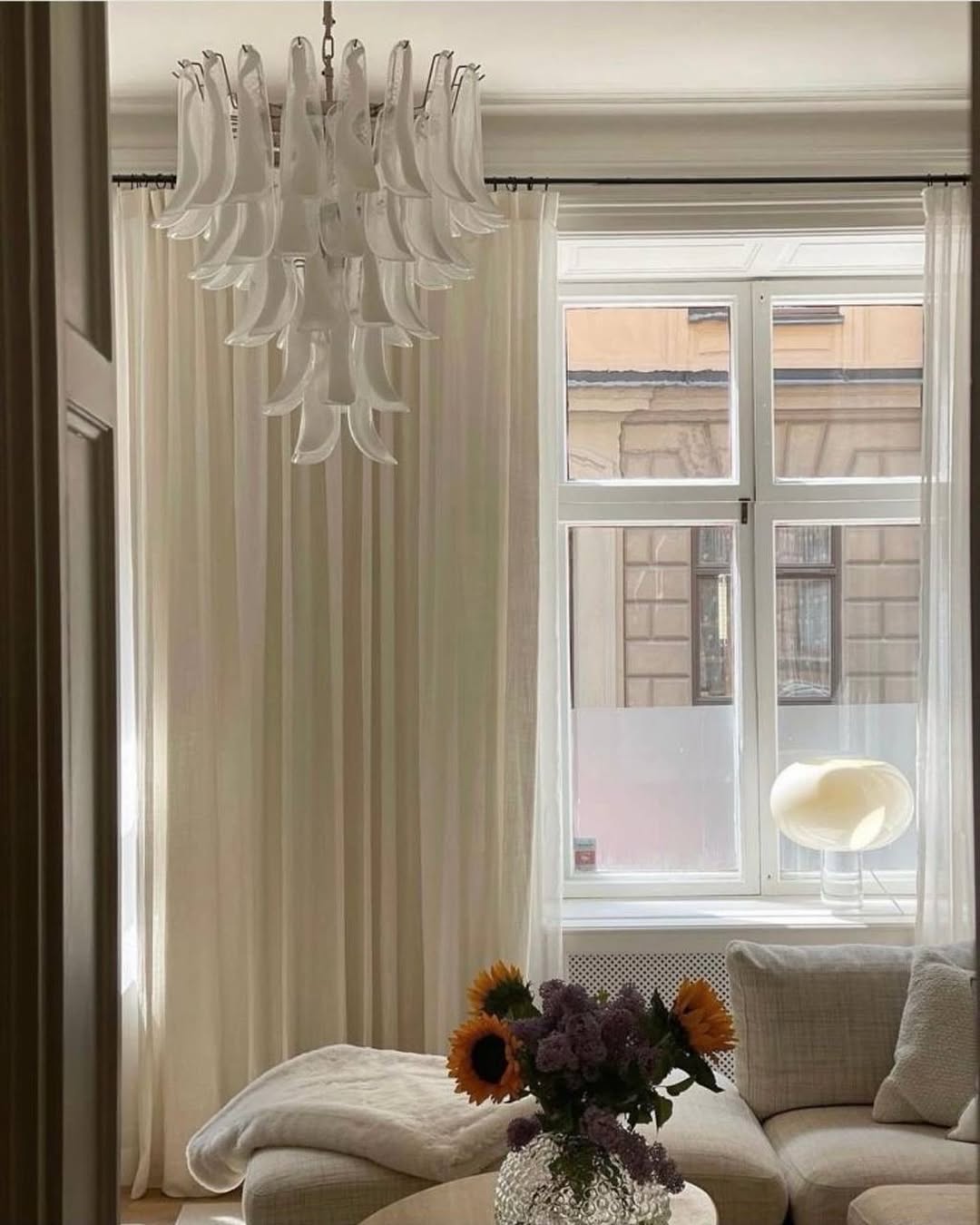 Murano Chandelier – 75 petals – Transparent - Zonesus