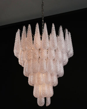 Murano Chandelier – Drop – 75 glasses – Transparent - Zonesus