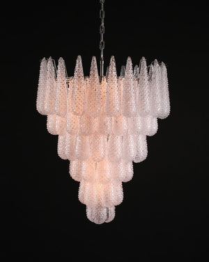 Murano Chandelier – Drop – 75 glasses – Transparent - Zonesus