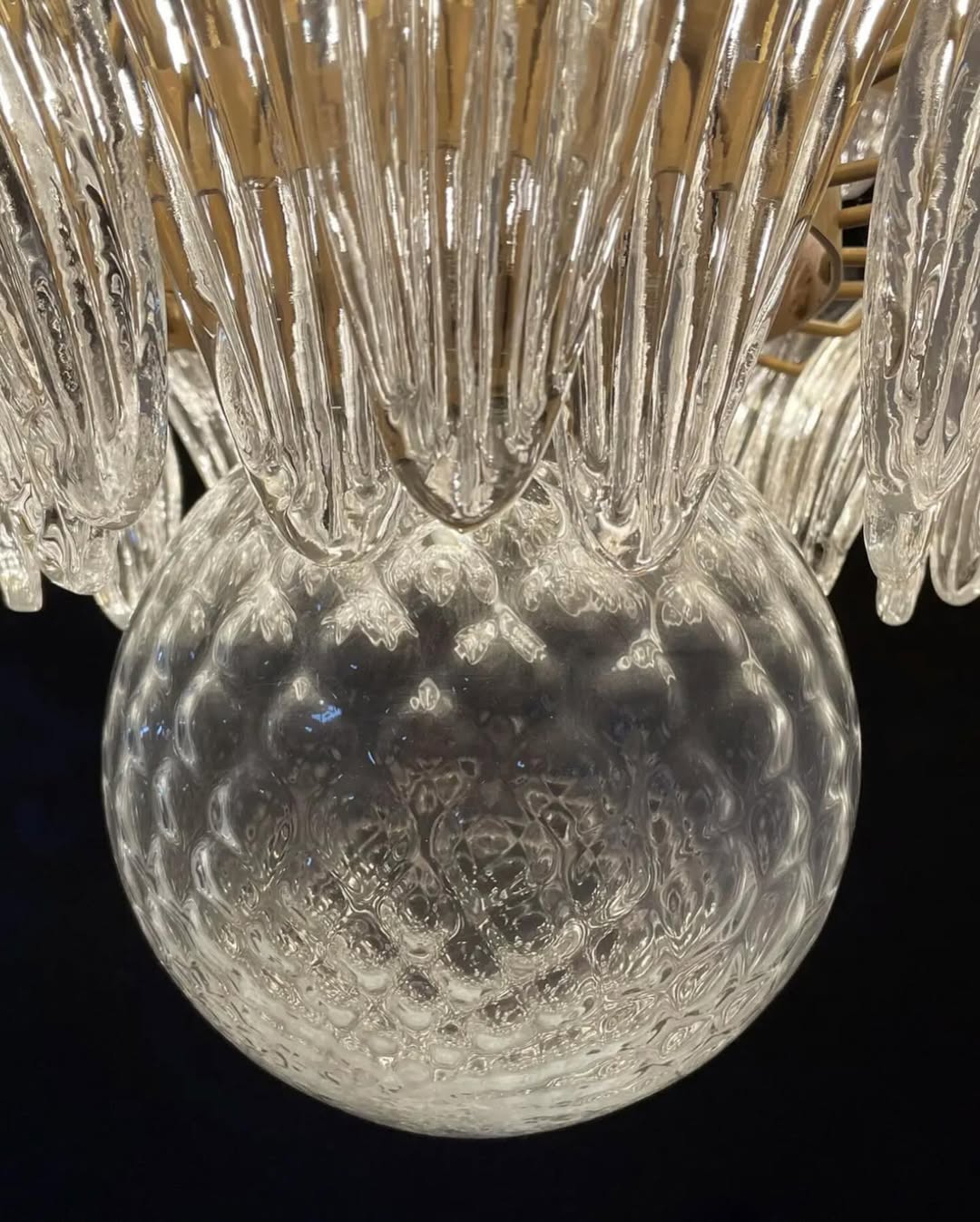 Murano Chandelier – Palmette – 163 glasses – Smoked - Zonesus