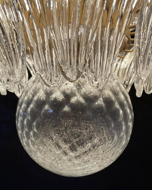 Murano Chandelier – Palmette – 163 glasses – Smoked - Zonesus