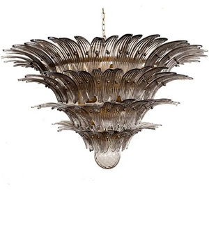 Murano Chandelier – Palmette – 163 glasses – Smoked - Zonesus
