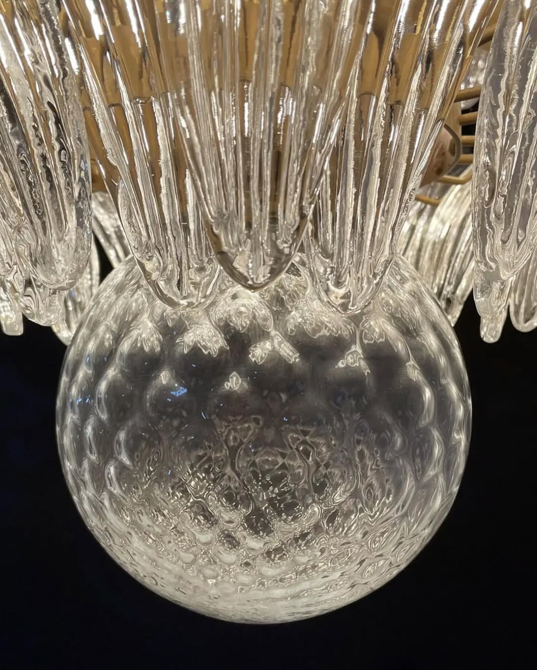 Murano Chandelier – Palmette – 163 glasses – Smoked - Zonesus