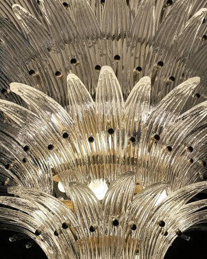 Murano Chandelier – Palmette – 163 glasses – Smoked - Zonesus