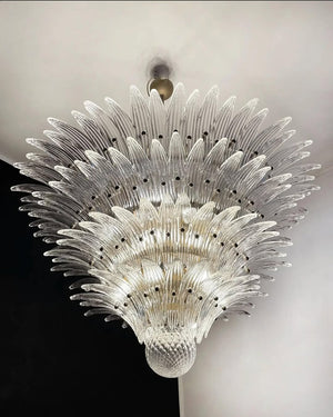 Murano Chandelier – Palmette – 163 glasses – Smoked - Zonesus