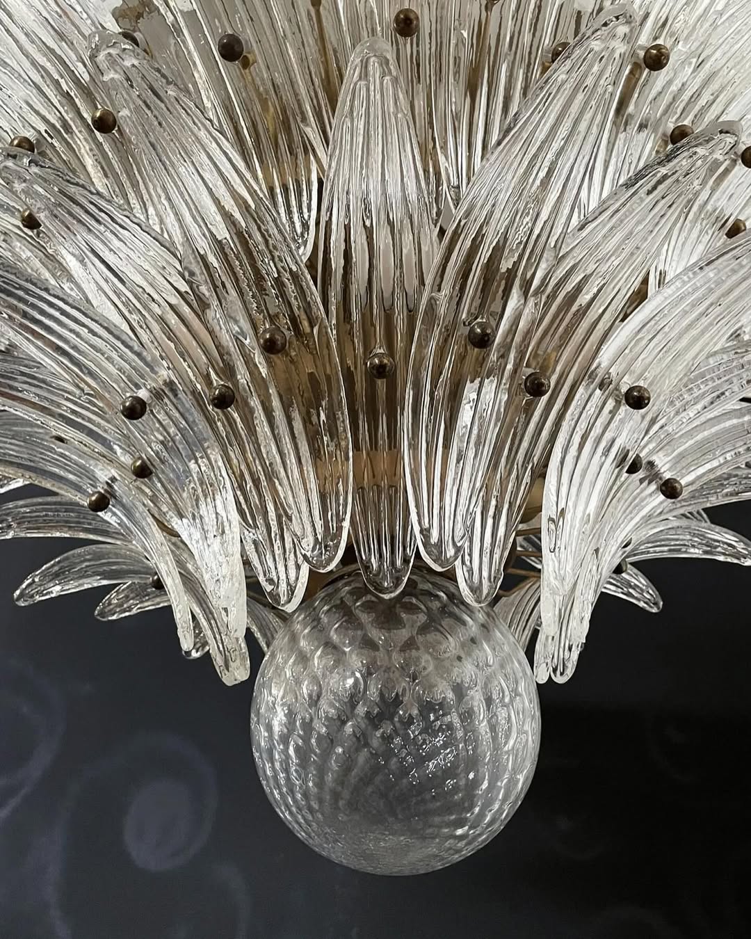 Murano Chandelier – Palmette – 163 glasses – Smoked - Zonesus