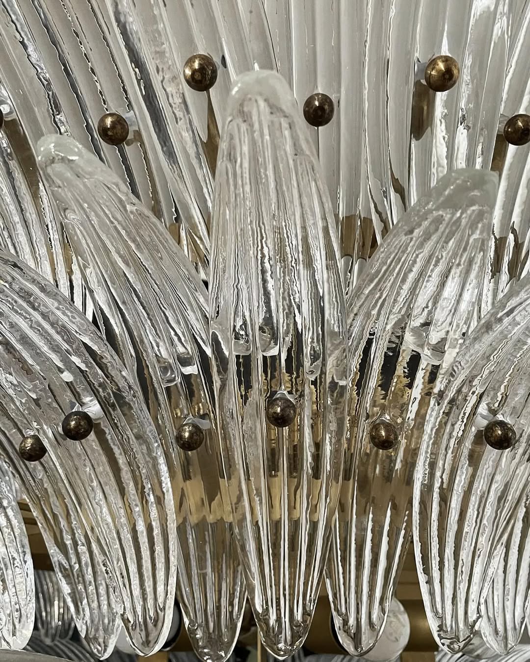 Murano Chandelier – Palmette – 163 glasses – Smoked - Zonesus