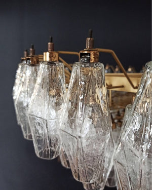 Murano Chandelier – Poliedri – 185 glass – Iridescent - Zonesus