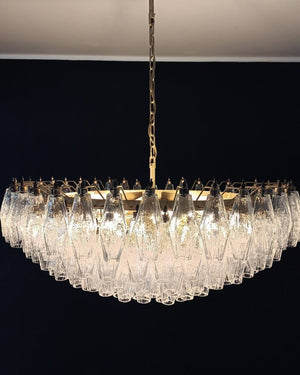 Murano Chandelier – Poliedri – 185 glass – Iridescent - Zonesus