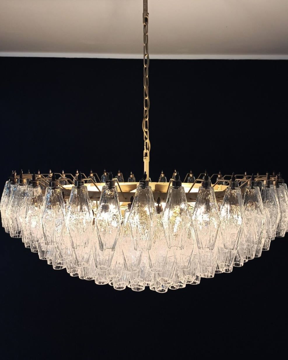 Murano Chandelier – Poliedri – 185 glass – Iridescent - Zonesus