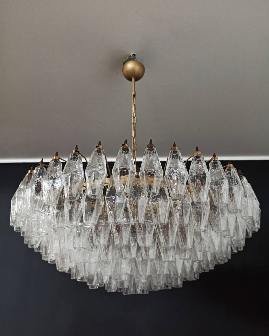 Murano Chandelier – Poliedri – 185 glass – Iridescent - Zonesus