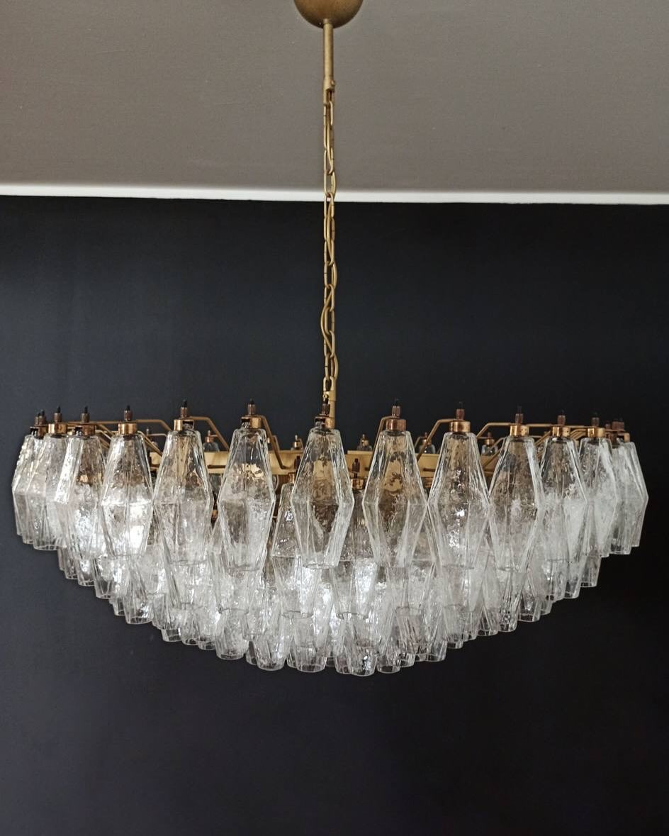Murano Chandelier – Poliedri – 185 glass – Iridescent - Zonesus