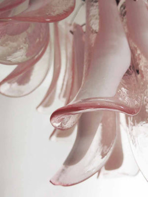 Murano Chandelier – 26 petals – Pink - Zonesus