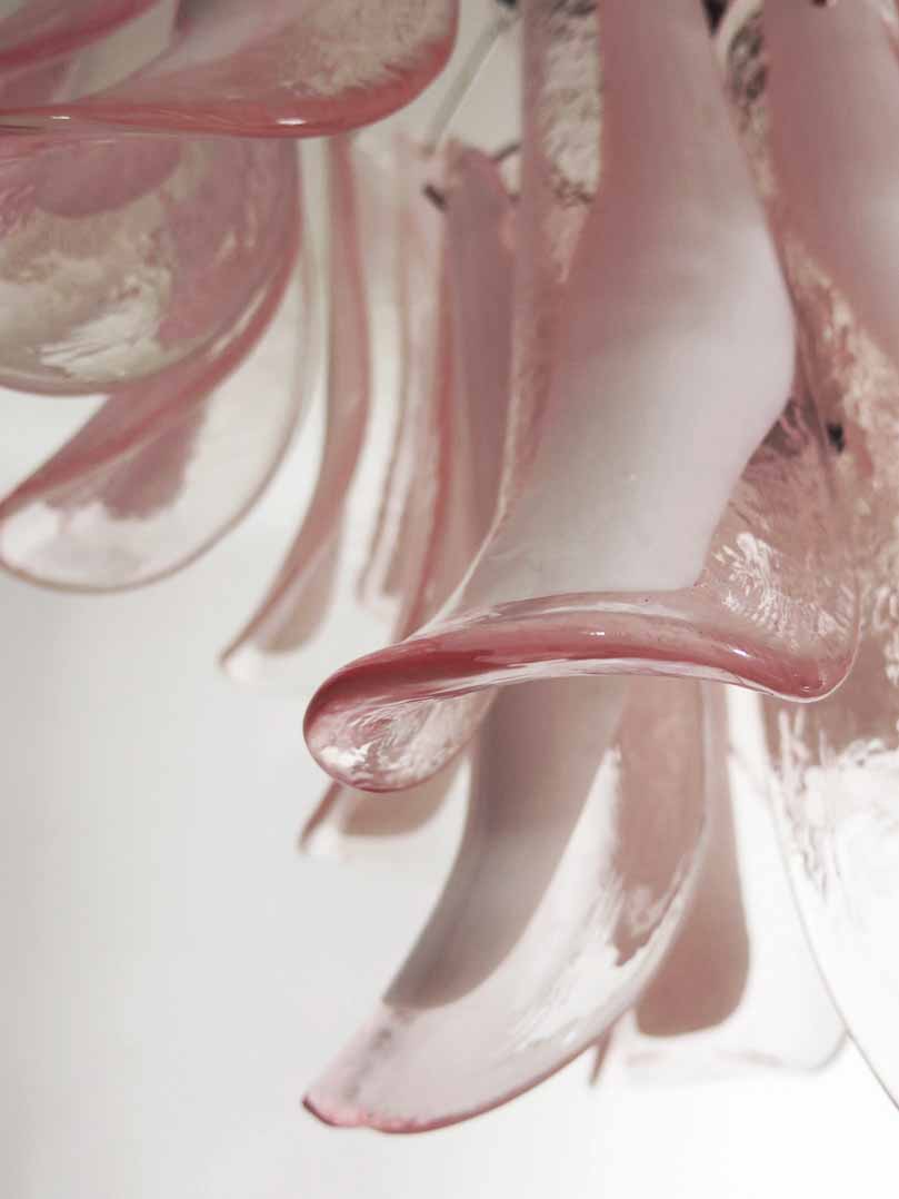 Murano Chandelier – 26 petals – Pink - Zonesus