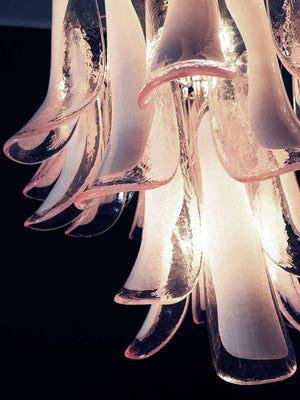 Murano Chandelier – 26 petals – Pink - Zonesus