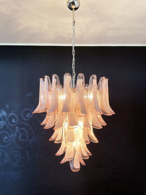 Murano Chandelier – 52 petals – Pink - Zonesus