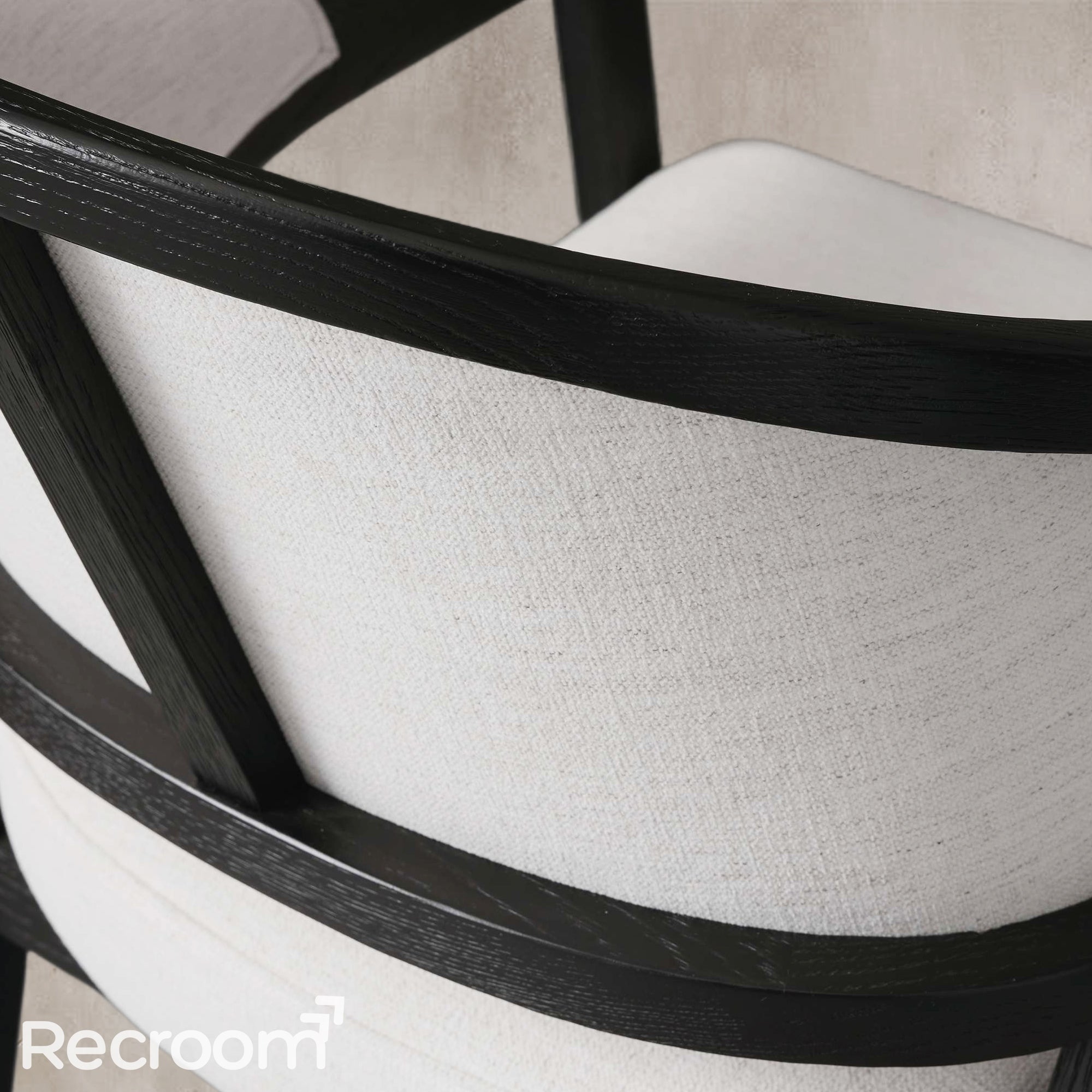 Artmee Upholstered Back Dining Arm Chair - Zonesus