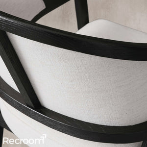 Artmee Upholstered Back Dining Arm Chair - Zonesus